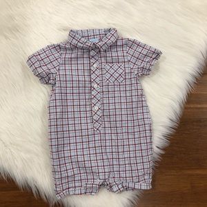 Janie and Jack Plaid Shortall